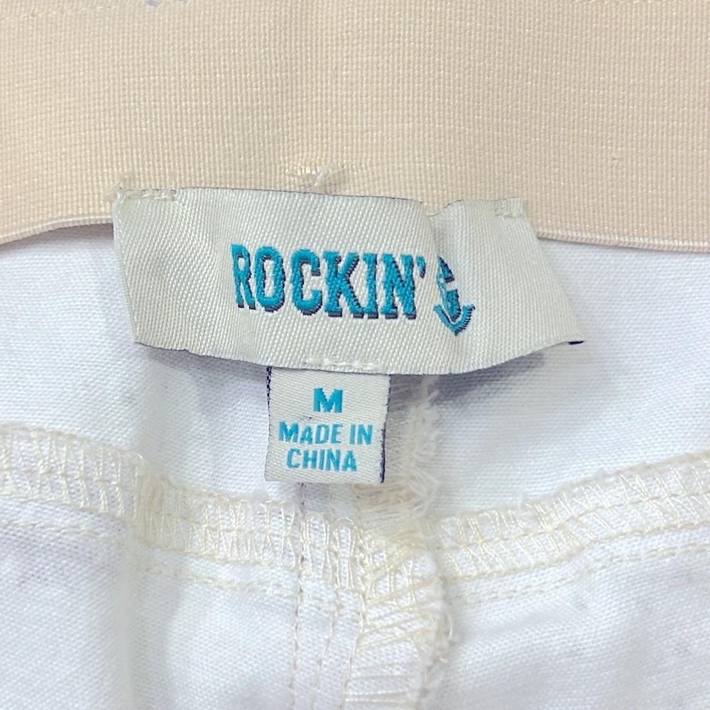 Rockin’ C Western Print Pull-on Stretch Bell Bottom Pants Size Medium - Picture 7 of 11